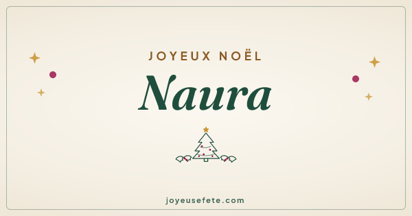 Image « Joyeux Noël Naura » au format large