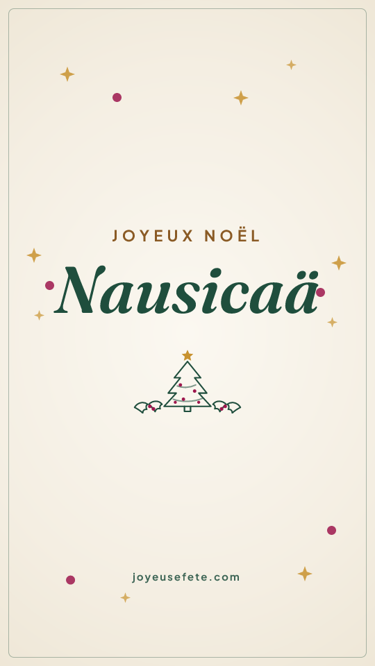 Image « Joyeux Noël Nausicaä » au format story