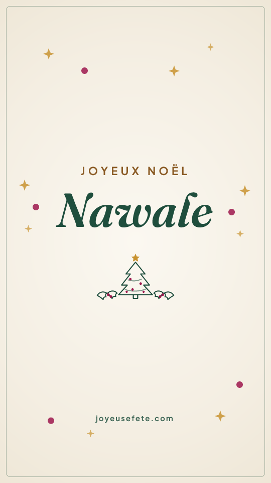 Image « Joyeux Noël Nawale » au format story