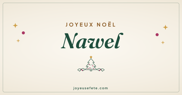 Image « Joyeux Noël Nawel » au format large