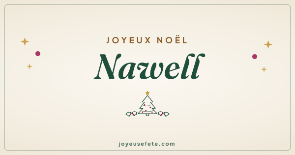 Image « Joyeux Noël Nawell » au format large
