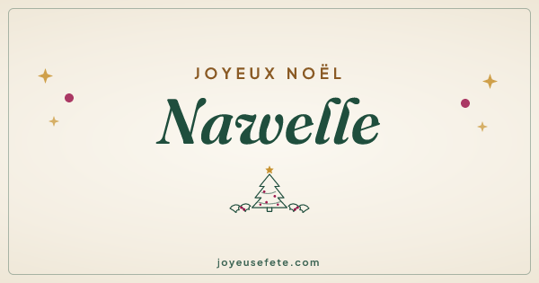 Image « Joyeux Noël Nawelle » au format large