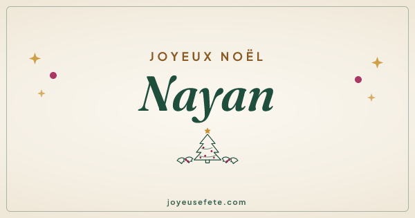Image « Joyeux Noël Nayan » au format large