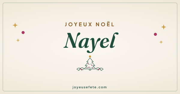 Image « Joyeux Noël Nayel » au format large