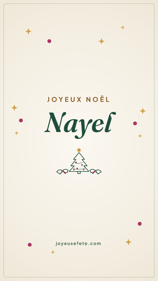 Image « Joyeux Noël Nayel » au format story