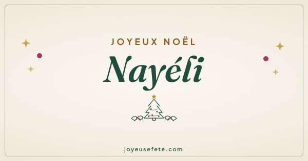 Image « Joyeux Noël Nayéli » au format large