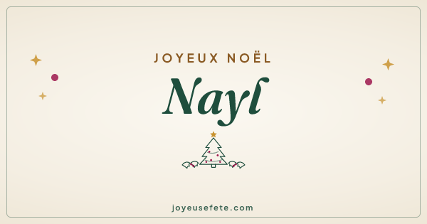 Image « Joyeux Noël Nayl » au format large