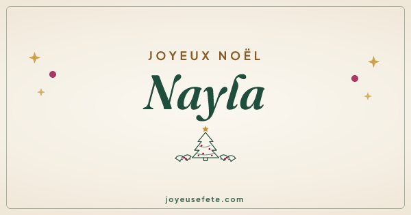 Image « Joyeux Noël Nayla » au format large
