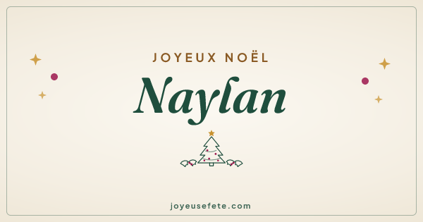 Image « Joyeux Noël Naylan » au format large