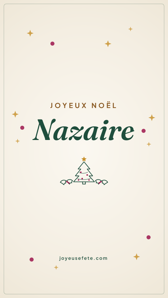 Image « Joyeux Noël Nazaire » au format story