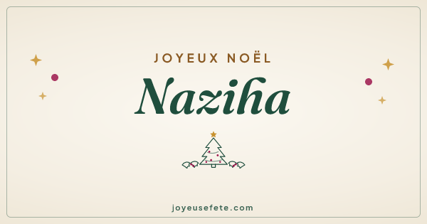 Image « Joyeux Noël Naziha » au format large