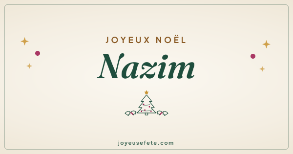 Image « Joyeux Noël Nazim » au format large