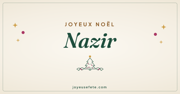 Image « Joyeux Noël Nazir » au format large