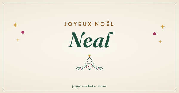 Image « Joyeux Noël Neal » au format large