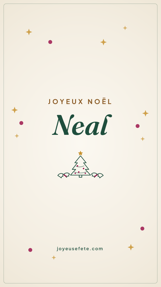 Image « Joyeux Noël Neal » au format story
