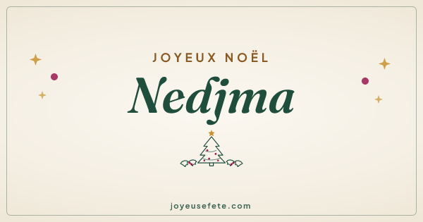 Image « Joyeux Noël Nedjma » au format large
