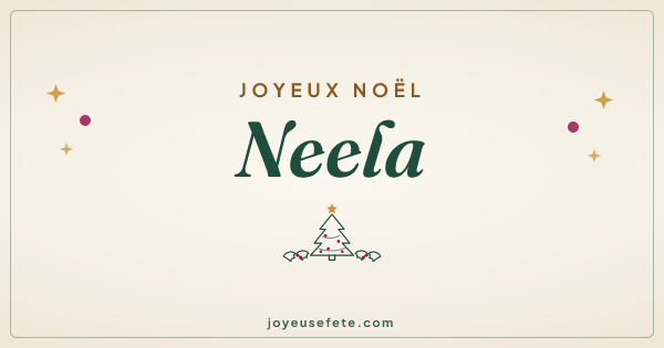 Image « Joyeux Noël Neela » au format large