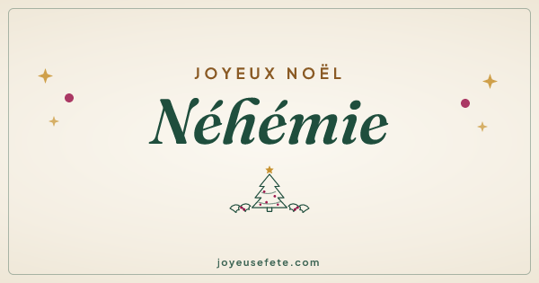 Image « Joyeux Noël Néhémie » au format large