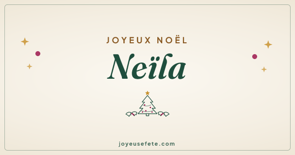 Image « Joyeux Noël Neïla » au format large