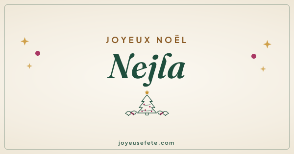 Image « Joyeux Noël Nejla » au format large