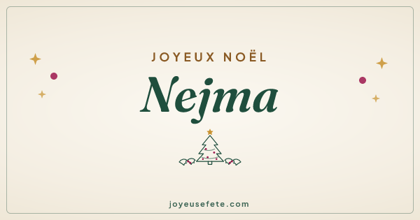 Image « Joyeux Noël Nejma » au format large