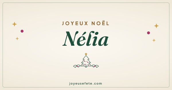 Image « Joyeux Noël Nélia » au format large