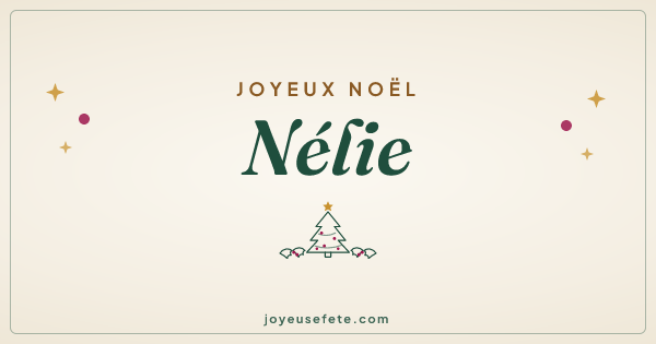 Image « Joyeux Noël Nélie » au format large