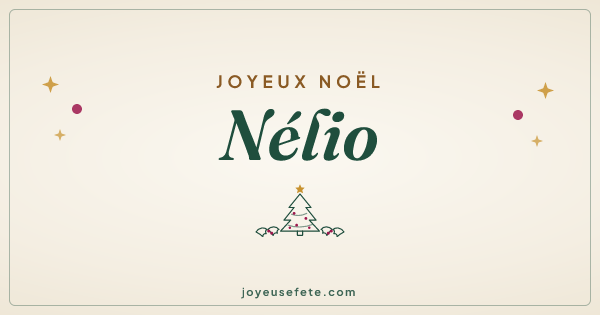 Image « Joyeux Noël Nélio » au format large