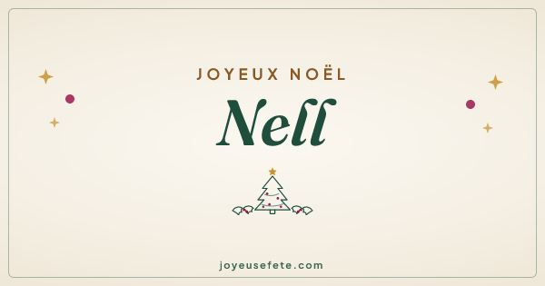 Image « Joyeux Noël Nell » au format large