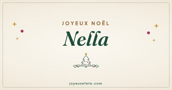 Image « Joyeux Noël Nella » au format large