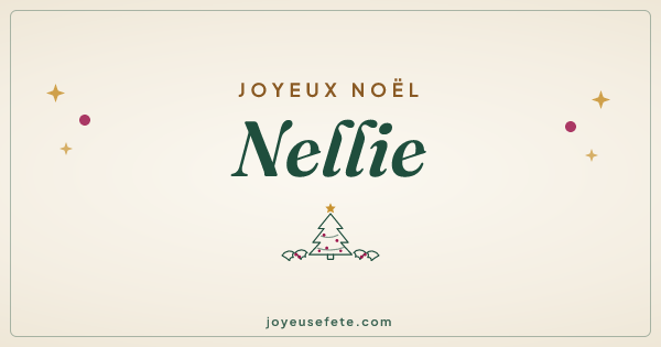 Image « Joyeux Noël Nellie » au format large