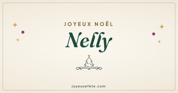 Image « Joyeux Noël Nelly » au format large