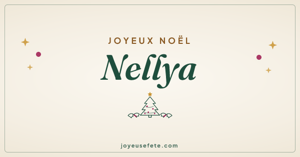 Image « Joyeux Noël Nellya » au format large