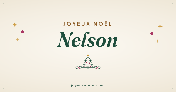 Image « Joyeux Noël Nelson » au format large