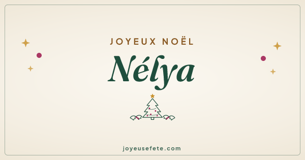Image « Joyeux Noël Nélya » au format large