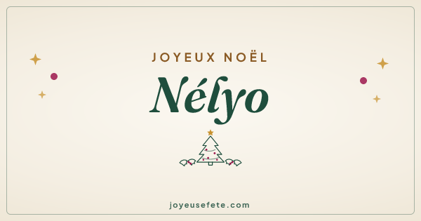 Image « Joyeux Noël Nélyo » au format large