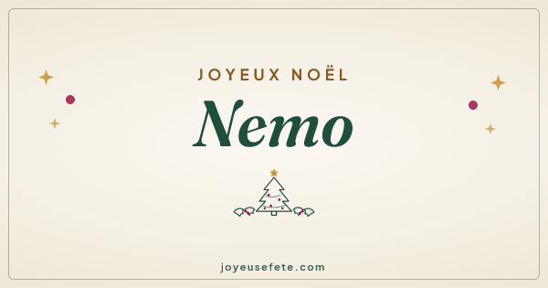 Image « Joyeux Noël Nemo » au format large