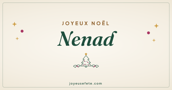 Image « Joyeux Noël Nenad » au format large