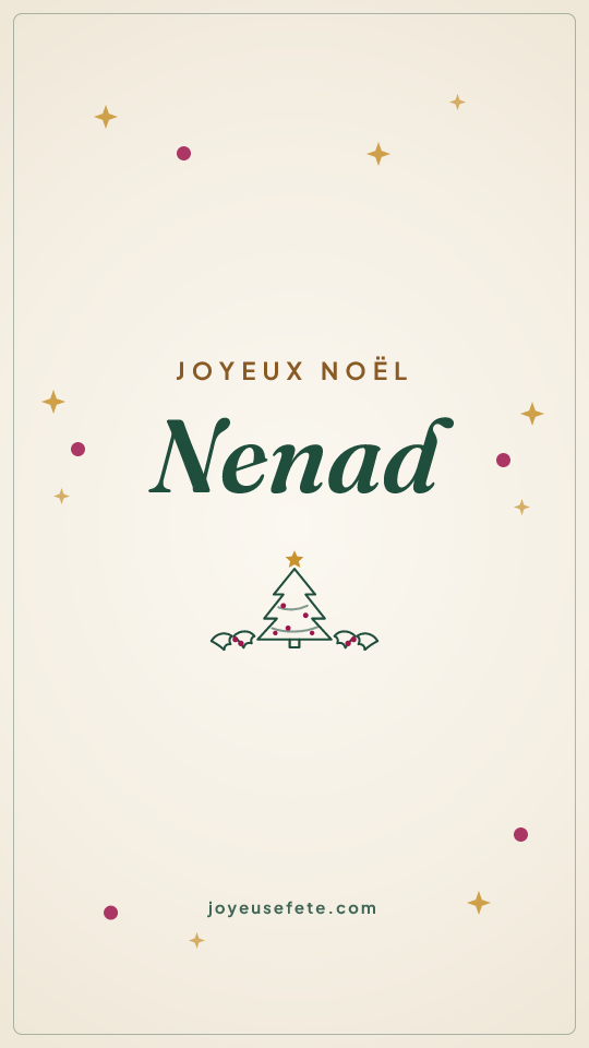 Image « Joyeux Noël Nenad » au format story