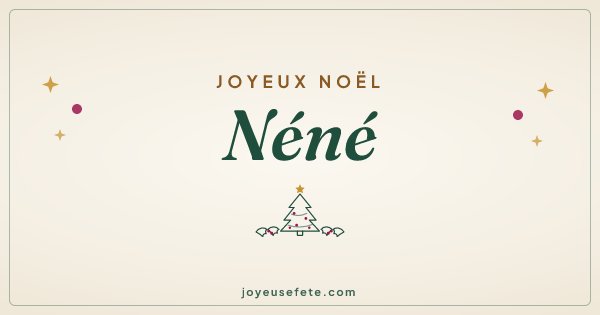 Image « Joyeux Noël Néné » au format large