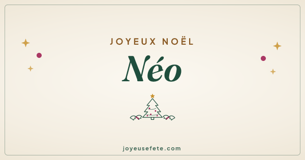 Image « Joyeux Noël Néo » au format large