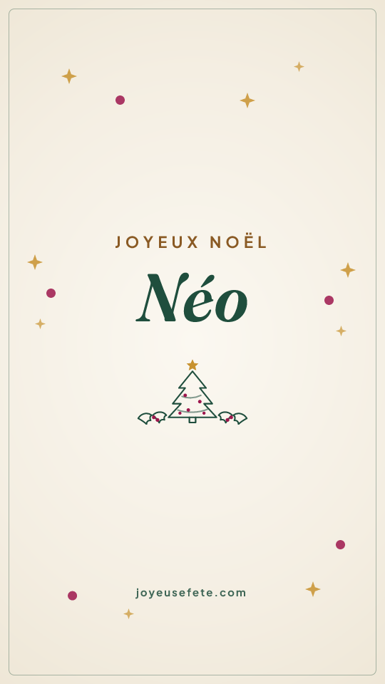Image « Joyeux Noël Néo » au format story