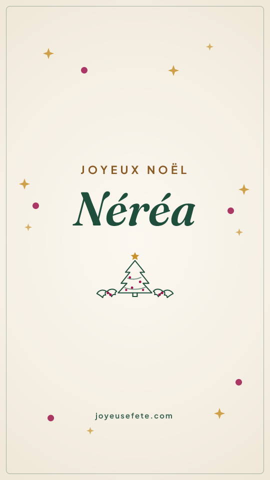 Image « Joyeux Noël Néréa » au format story