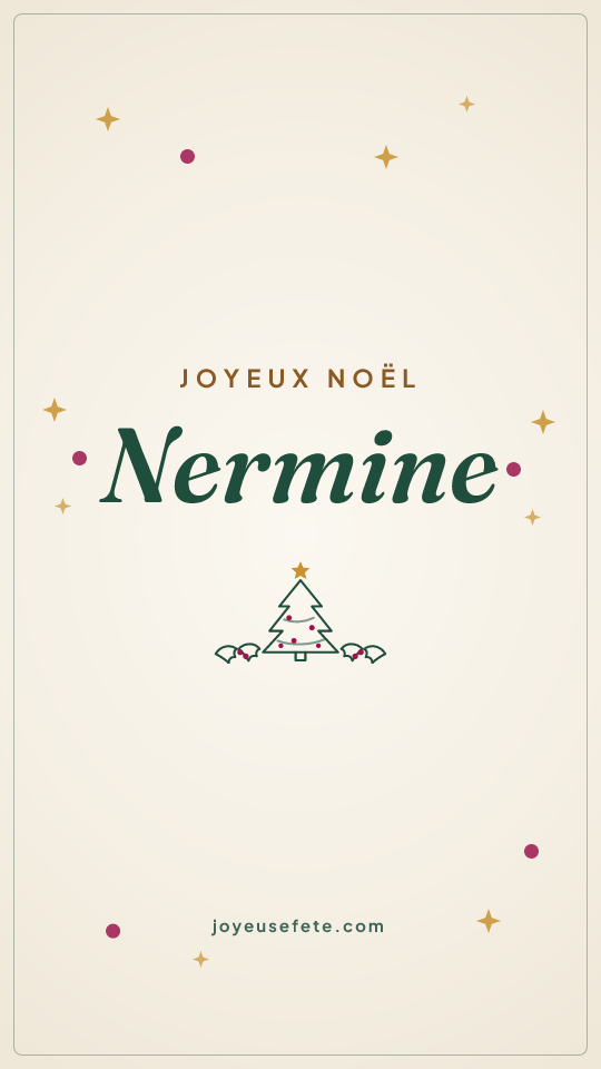 Image « Joyeux Noël Nermine » au format story