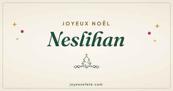 Image « Joyeux Noël Neslihan » au format large
