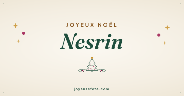 Image « Joyeux Noël Nesrin » au format large