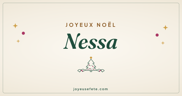 Image « Joyeux Noël Nessa » au format large