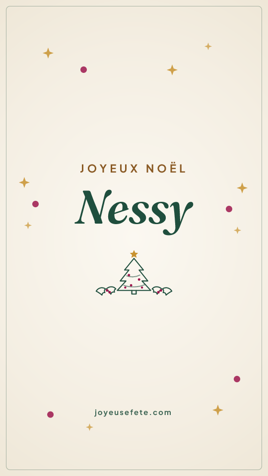 Image « Joyeux Noël Nessy » au format story
