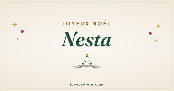 Image « Joyeux Noël Nesta » au format large
