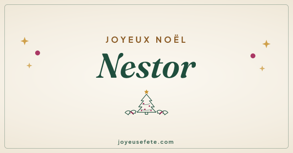 Image « Joyeux Noël Nestor » au format large